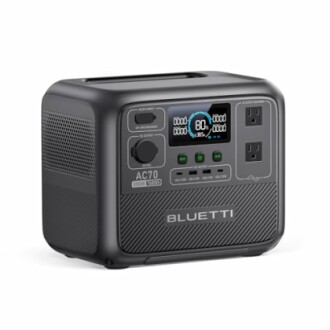 BLUETTI portable power station with display and outlets