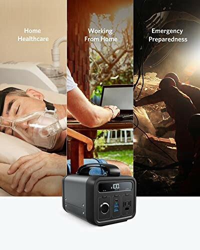 Portable power station for home healthcare, remote work, and emergency preparedness