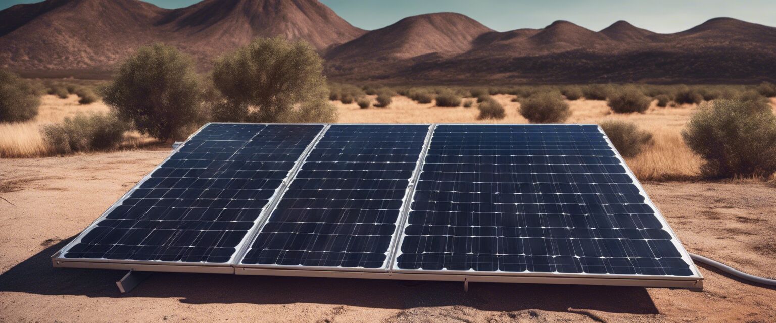 Solar panel connected to portable power station